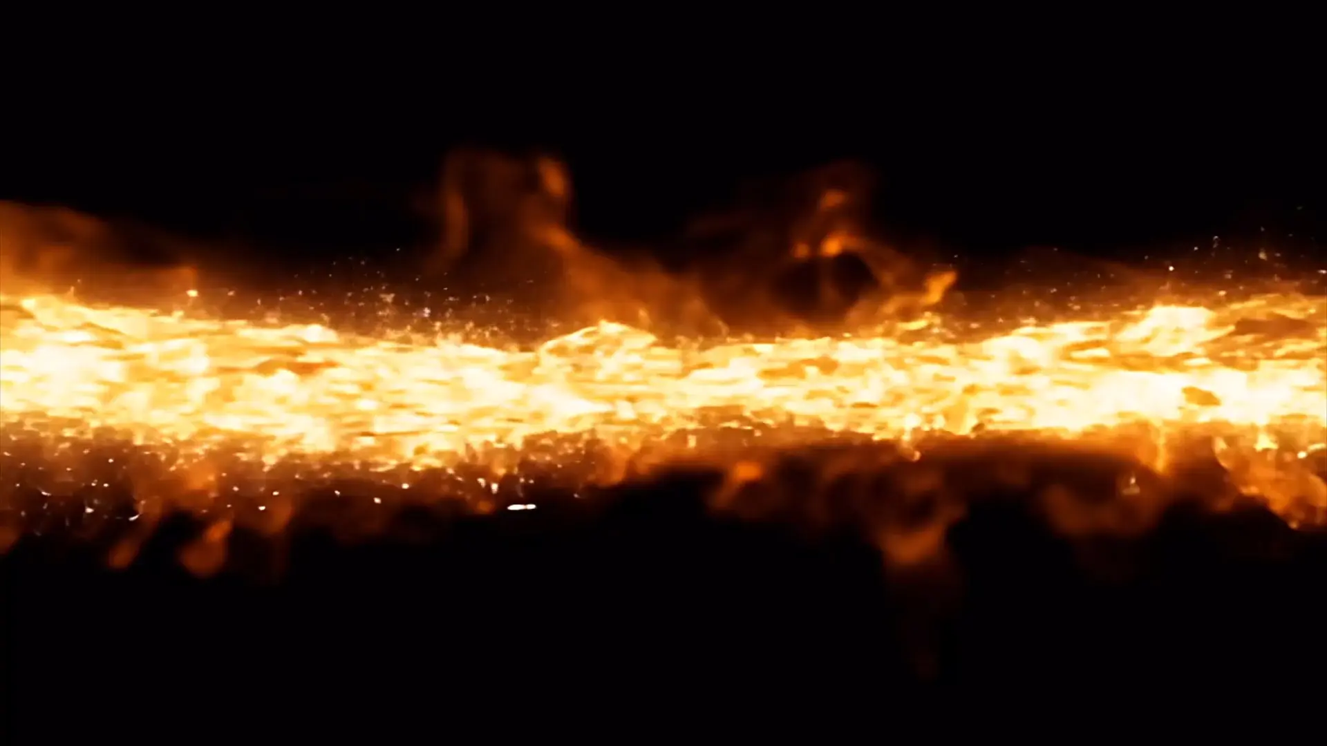 Intense Flame Transition for Title Animation